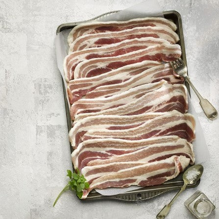 Streaky Bacon Unsmoked - approx. 500g