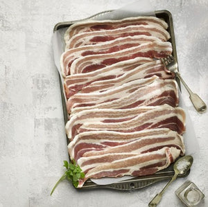 Streaky Bacon Unsmoked - approx. 500g