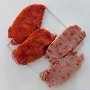 Marinaded Pork Steaks - 2 x 8oz